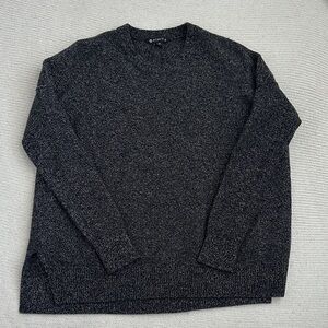 Athleta Wool/Cashmere Crew Neck Sweater Black/White/Gray Size XS